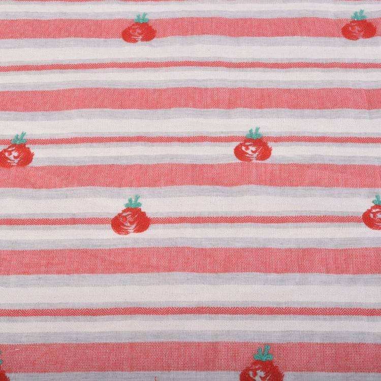HA-18425 Base 100% linen embroidery 100% polyester yarn dyed with embroidery cotton fabric for embroidery garment