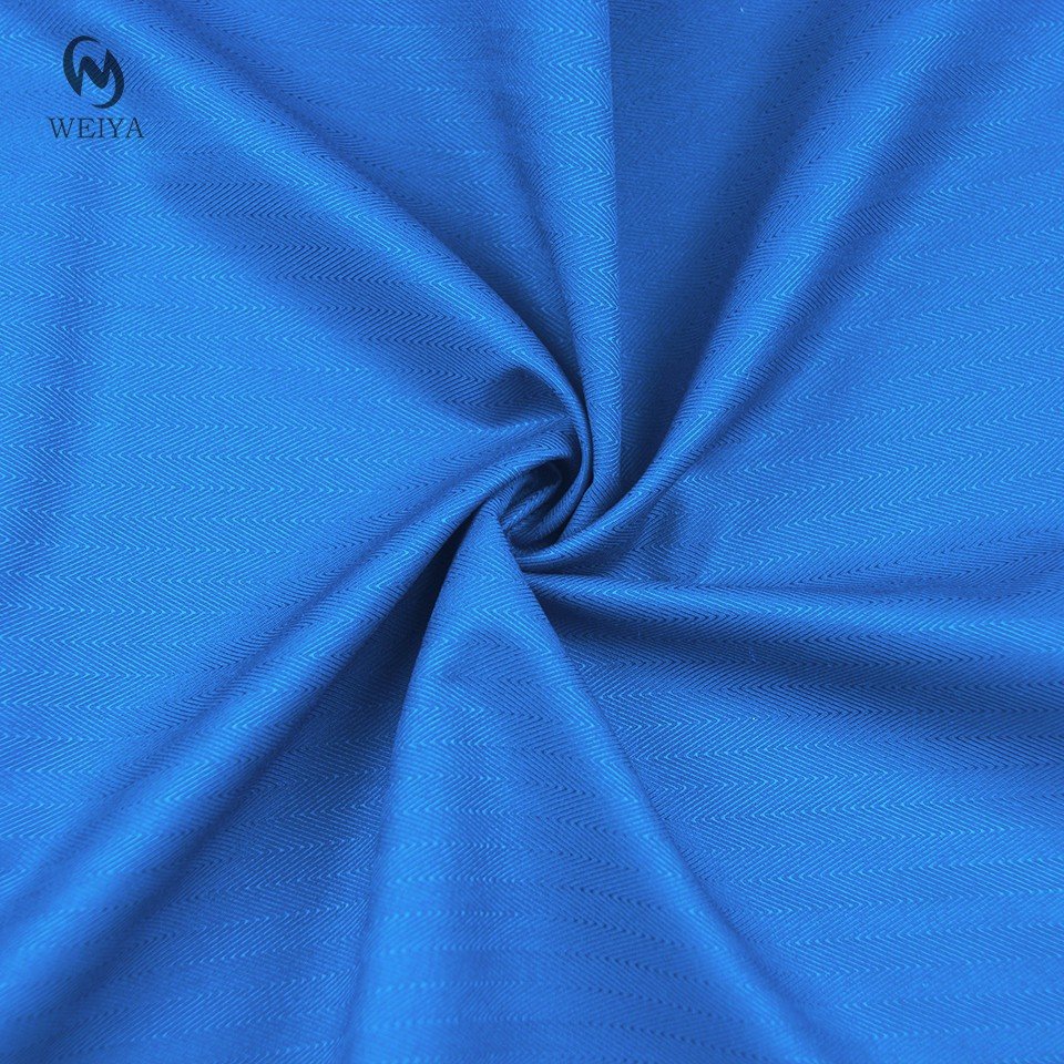 Men woven dress skirt suit garment material herringbone weave blended bamboo spandex fabric for shirt