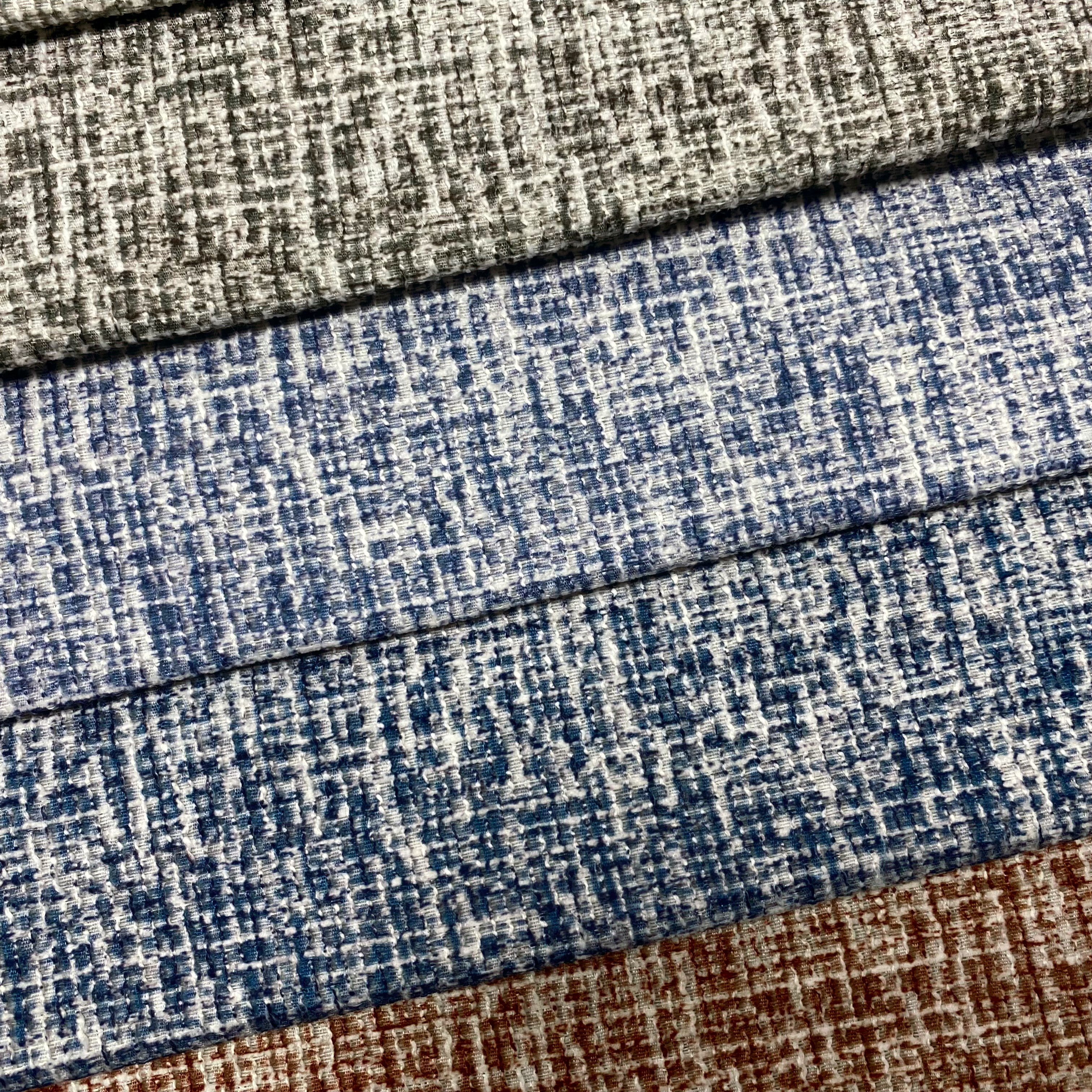 Hot Sale Wholesale 100% Polyester Fabric for Sofa Curtain Linen Look Fabric Woven Printed Linen Sofa Fabric