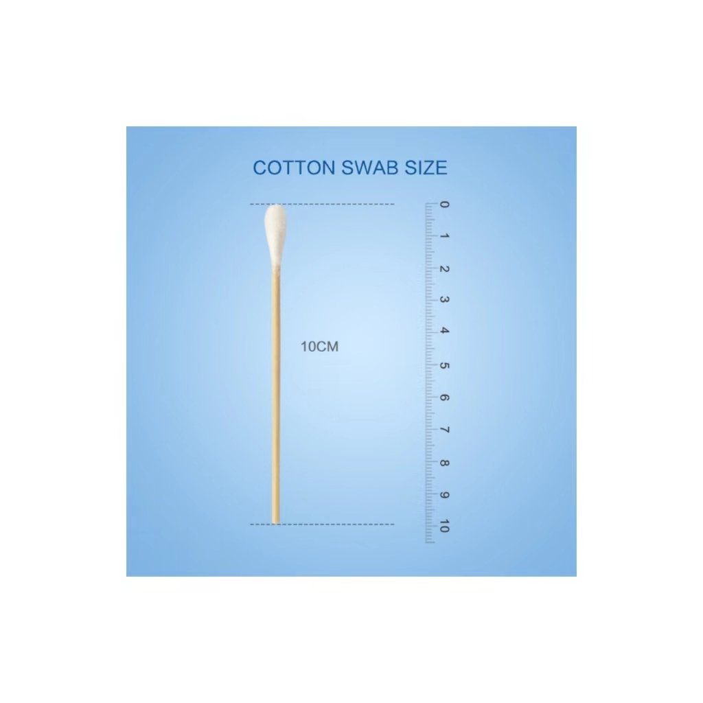 Cotton Swabs Bamboo Sticks For Disinfection 50 Pieces Per Bag 100% Cotton+100% Bamboo Fiber