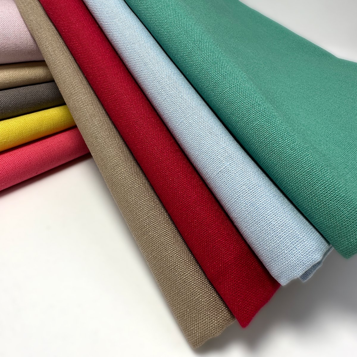 60 Poly 20 Cotton 20 Linen Natural Linen Dress Fabric Upholstery Wallpaper Soft Cotton Linen Fabric Wholesale