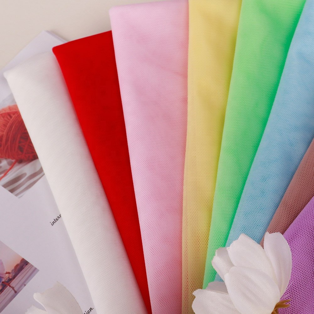 Wholesale 100% Polyester Colourful Soft Hexagonal Tulle Mesh Net Fabric For Mosquito Net