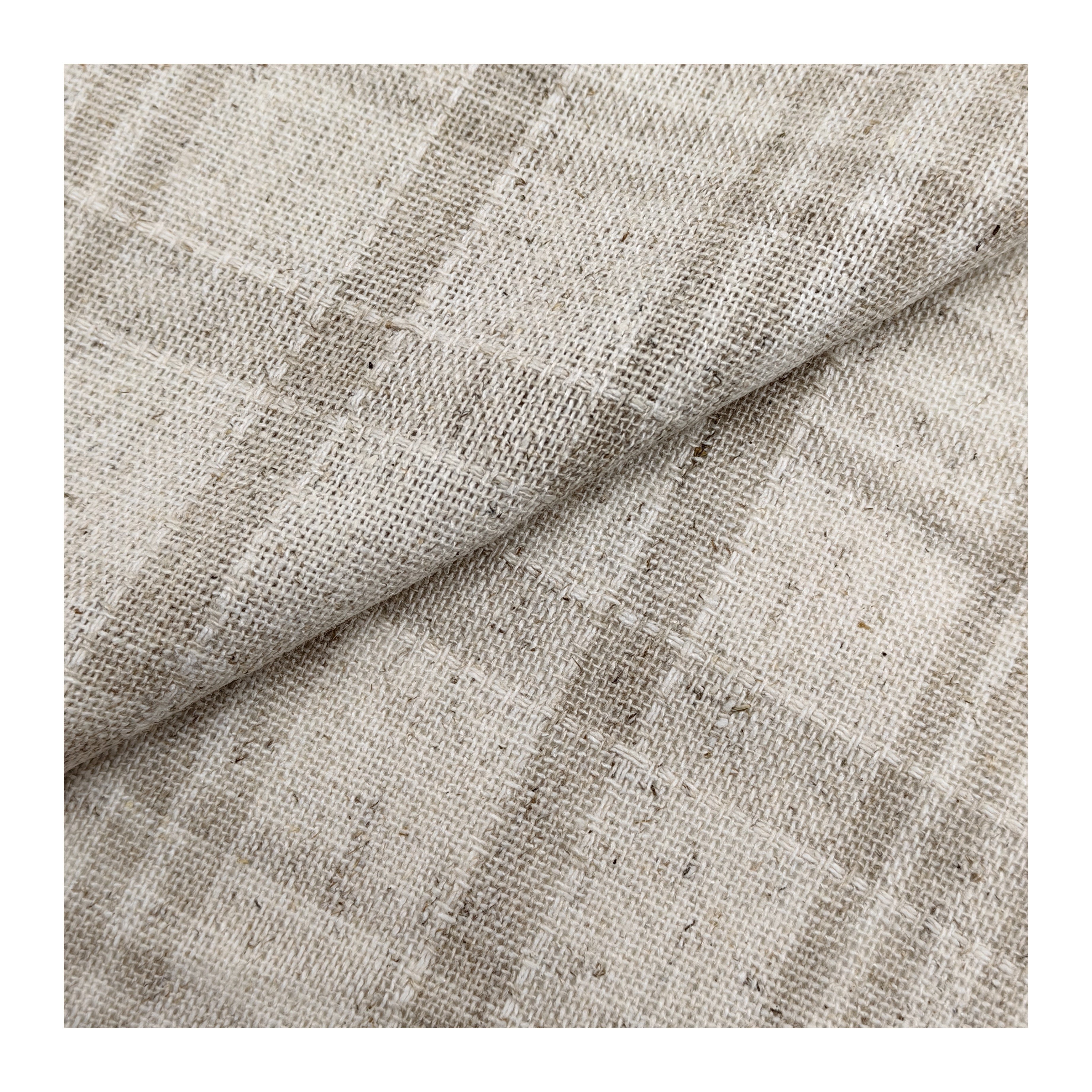 Zhejiang Shaoxing natural Linen Fabric stripe Woven Fabric 85%Rayon 15% Linen Plain eco-friendly fabric for clothing