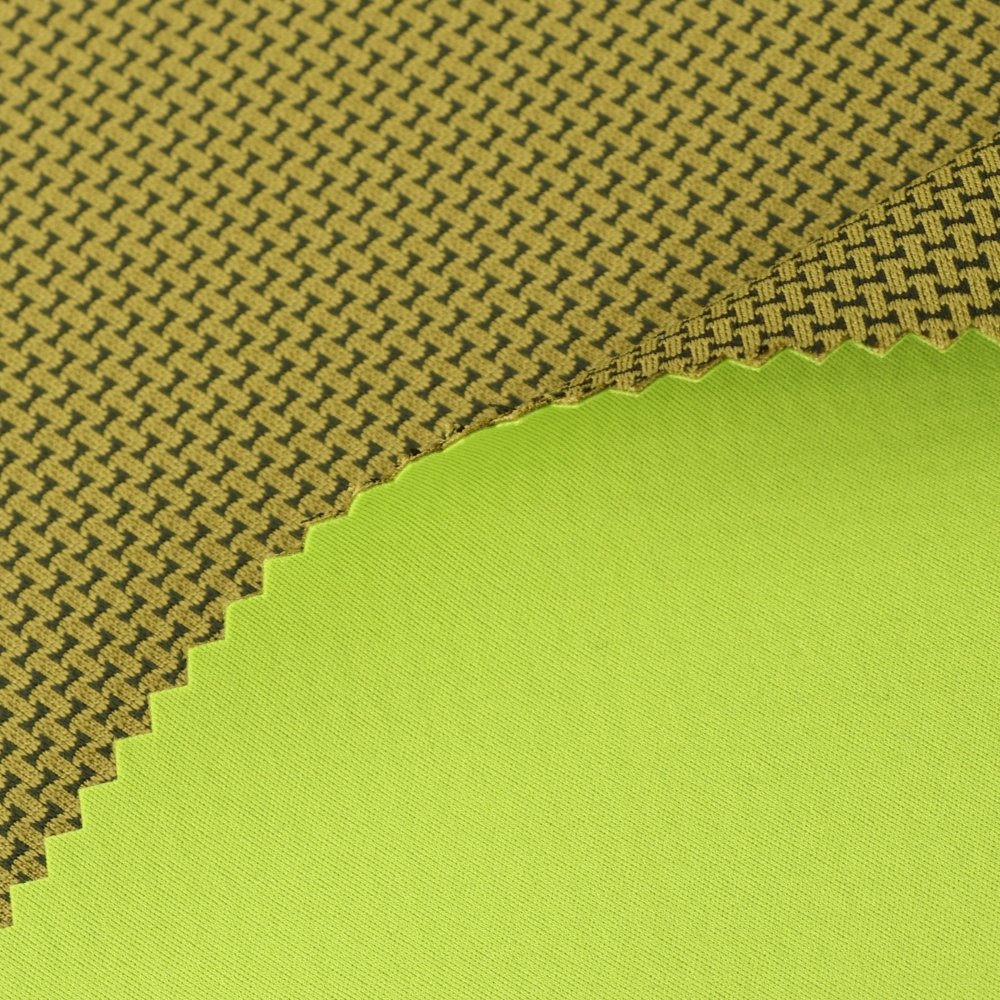 Recyle 100% Polyester Softshell 3-Layer Hiking Fabric 4-Way Stretch Jacquard Woven Windproof Waterproof Outdoor Jacquard