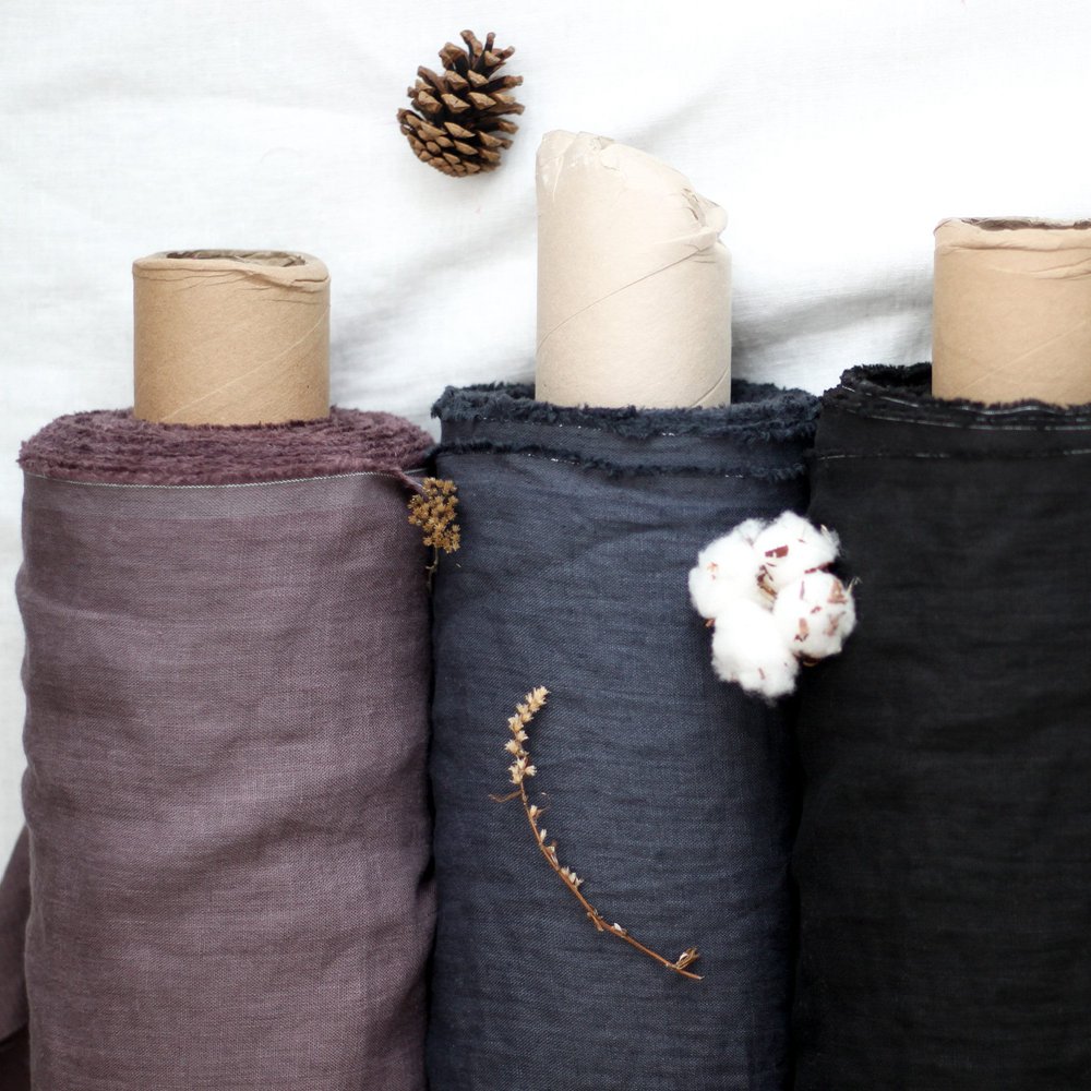 2024 Wholesale women's linen plain fabric 100% linen fabric of high quality