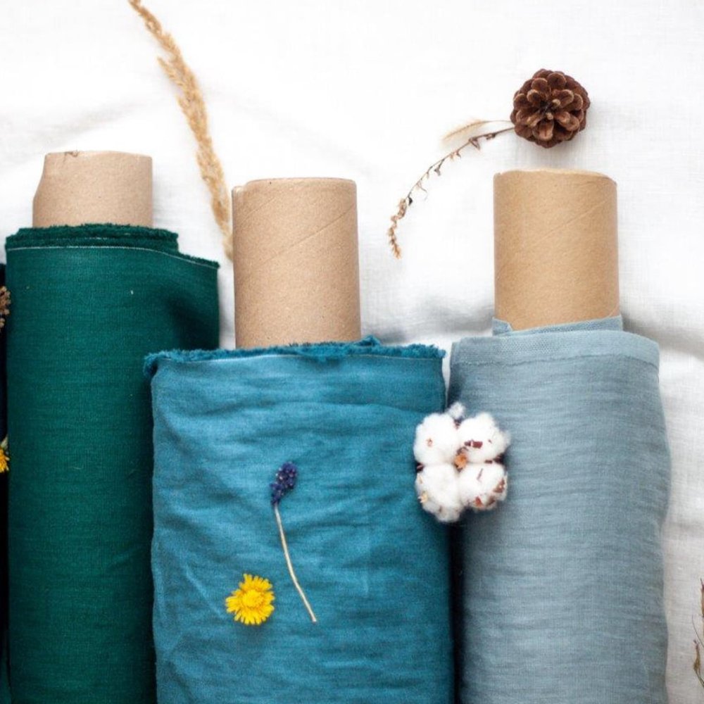 2024 Wholesale women's linen plain fabric 100% linen fabric of high quality