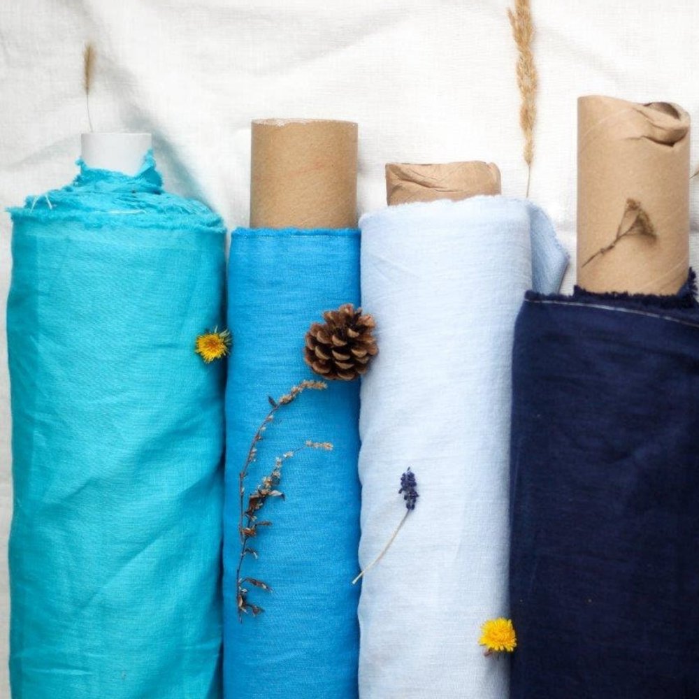2024 Wholesale women's linen plain fabric 100% linen fabric of high quality
