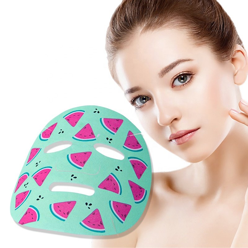 Factory Supply Custom Funny Watermelon Printing Pattern Facial Sheet Mask
