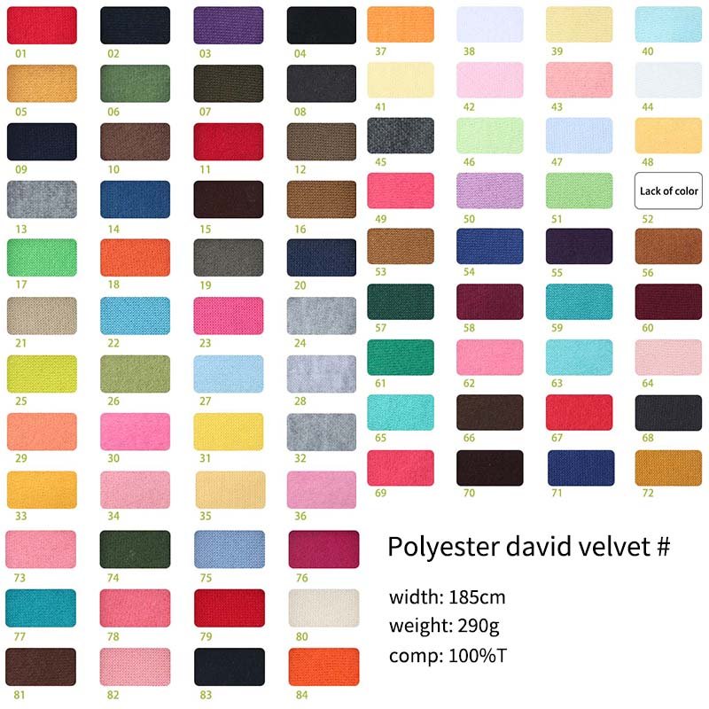 Hot sales 100% polyester sweater French terry brushed fleece fabric 290gsm Winter hoodie knitting fabric