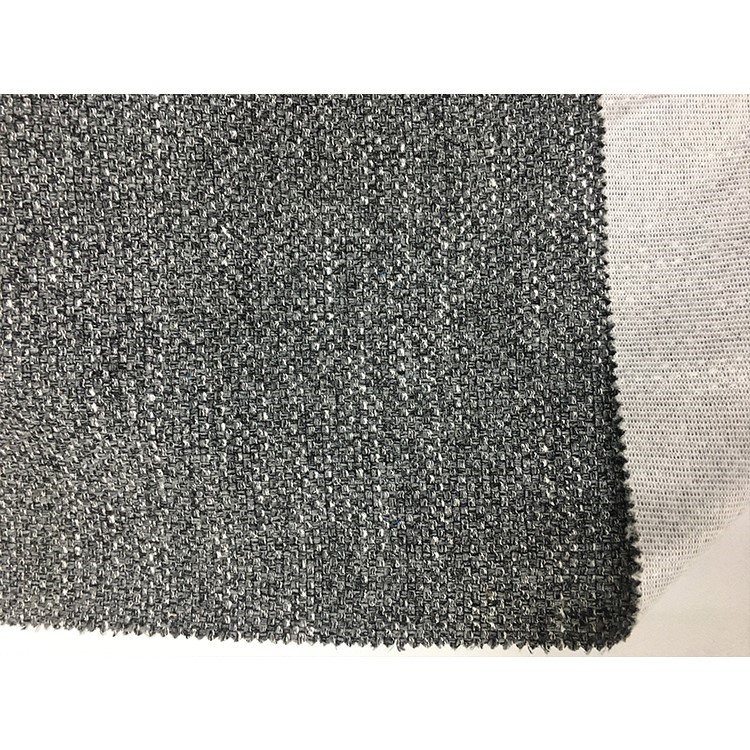 Customized Linen Style Black And White Lace Fabrics Polyester
