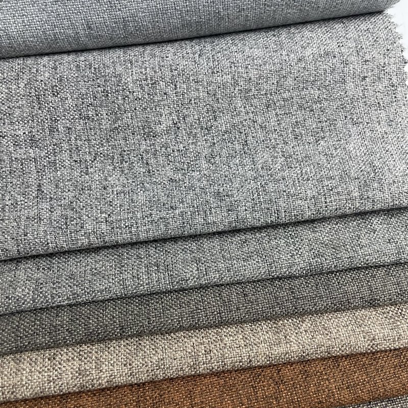 Upholstery Oxford 100% Polyester Furniture Cushion Cover Cushion Poly Faux Sofa Linen Fabric