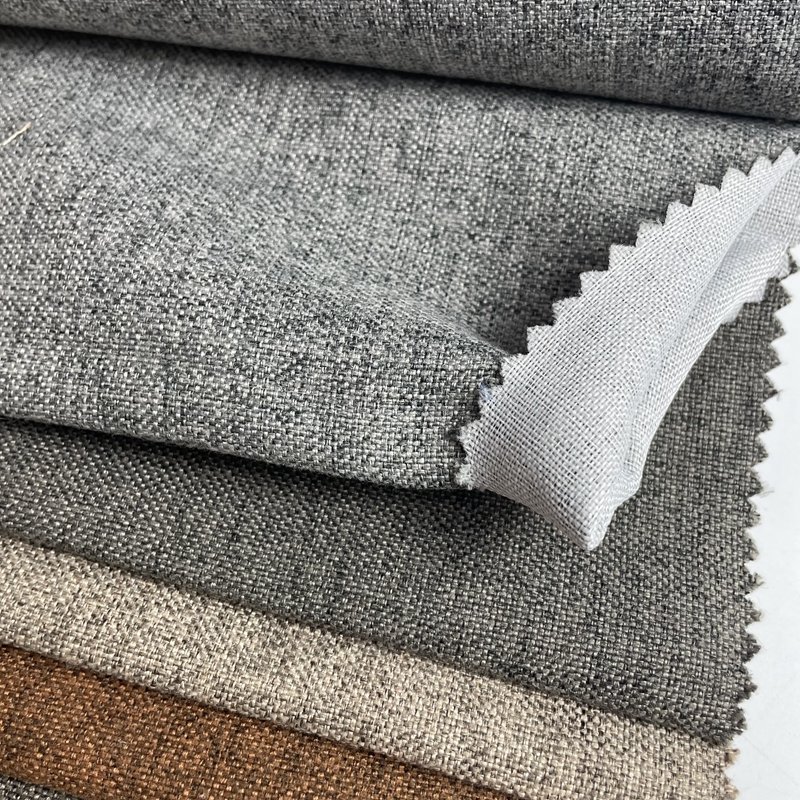 Upholstery Oxford 100% Polyester Furniture Cushion Cover Cushion Poly Faux Sofa Linen Fabric