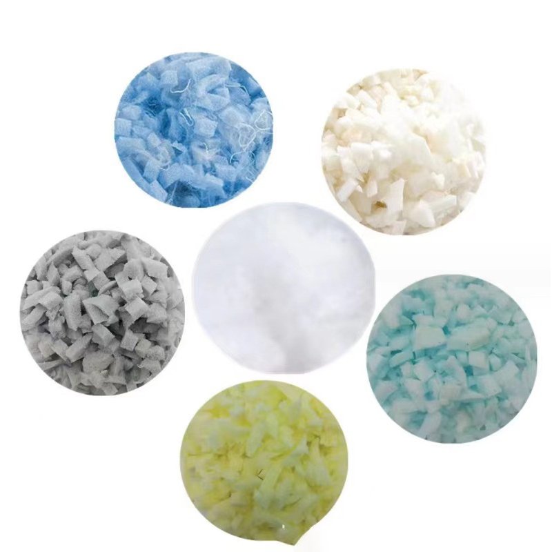 Queen Size Cooling Shredded Memory Foam Pillow 20% Ice Fiber 80% Polyester Solid Leaves Pattern Bamboo Massage Bed Sleeping