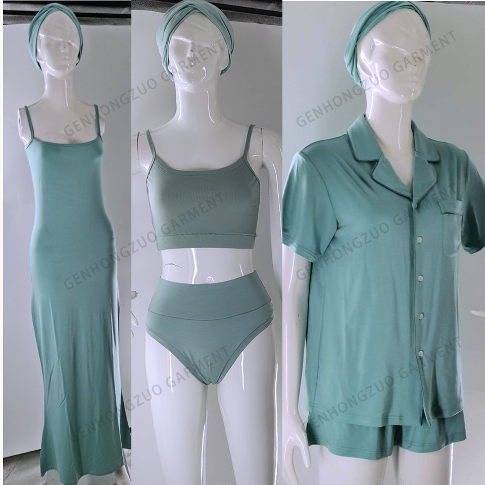 Custom Cotton Bamboo Modal Pajamas For Women Set Soft Lounge Wear Pyjamas Women Sleepwear Two Piece Women's Pajama Sets Clothing