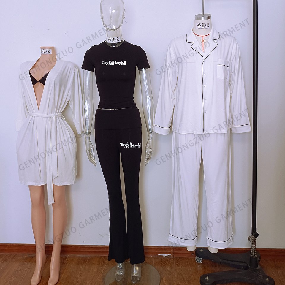 Custom Cotton Bamboo Modal Pajamas For Women Set Soft Lounge Wear Pyjamas Women Sleepwear Two Piece Women's Pajama Sets Clothing