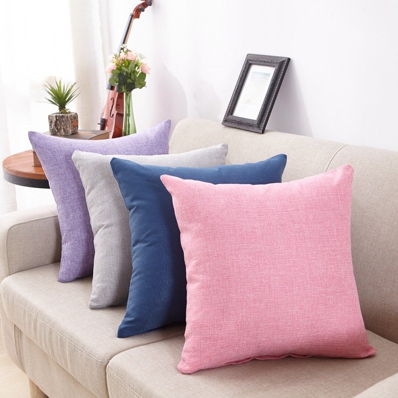 Almohada Coussin Flax Linen Luxury Throw Pillow Sofa Cushion for Home Decor