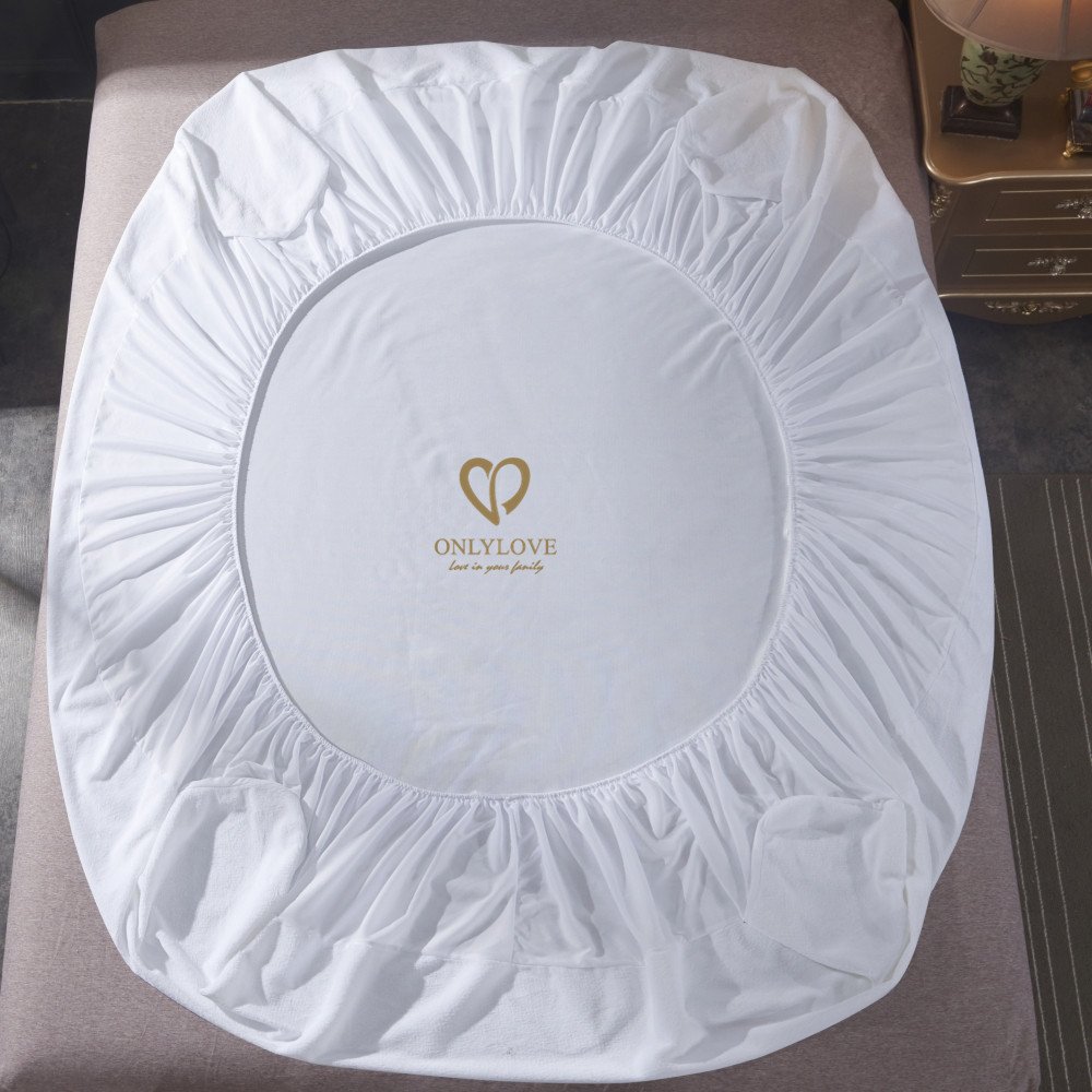 Waterproof Breathable Soft Zipper Mattress Cover Quilted Jacquard Water Proof Mattress Cover Mattress Protector with Zipper