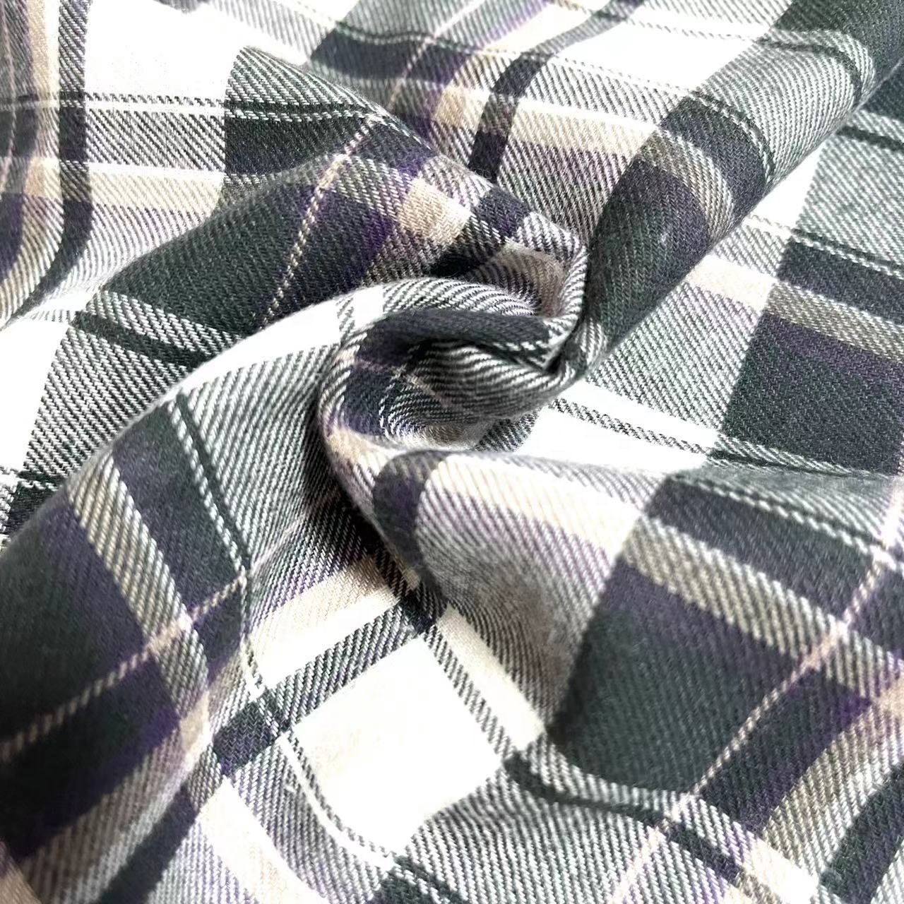 Hot-sale factory men and women garments yarn dyed check pattern cotton and linen shirt fabric
