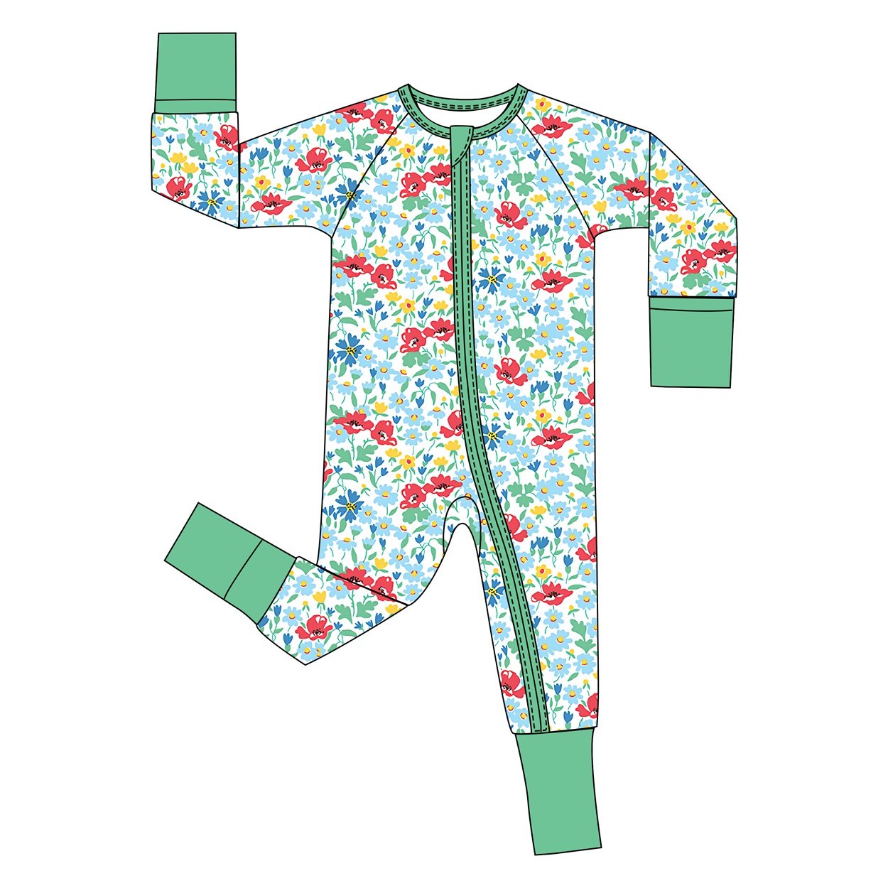 Custom Print Bamboo Fabric Newborn baby Infant Rompers Clothes Onesie Zipper Baby Bamboo Pajamas Viscose Toddler Sleeper Clothes