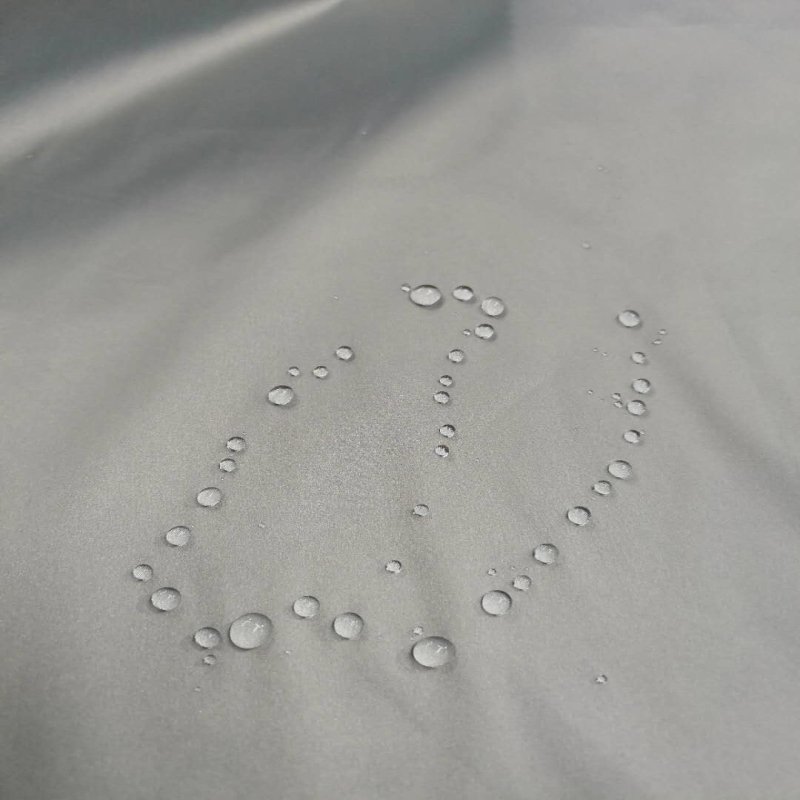 microfiber recycled 20d polyester nylon coated taffeta fabric lining fabric polyester pu coating and waterproof of taffeta