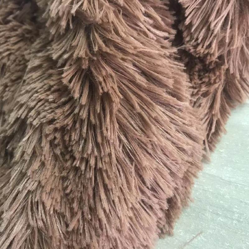 Hot sale 100% polyester solid color teddy fabric PV plush toy fabric