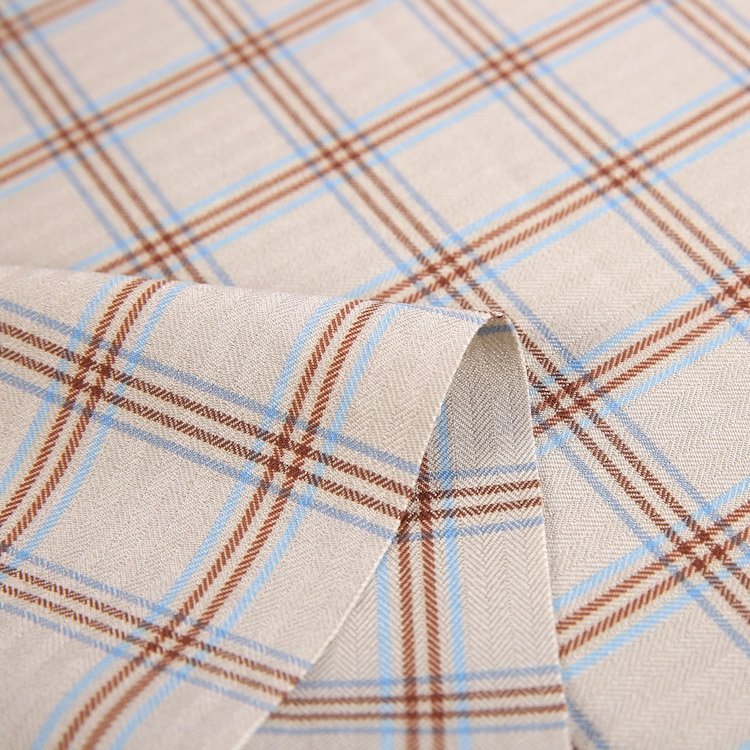 New design scottish kilt woven yarn dyed polyester woven plaid fabric for Japanese school skirt