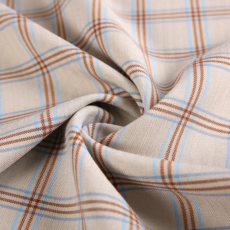 New design scottish kilt woven yarn dyed polyester woven plaid fabric for Japanese school skirt