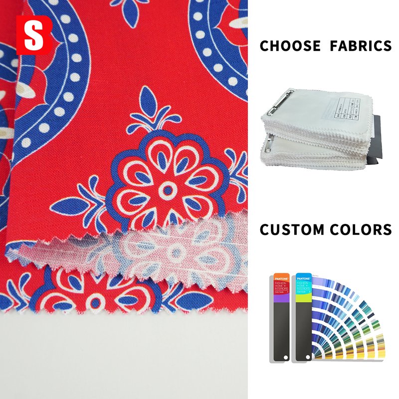 130gsm Eco-friendly Women's Dress 35% Linen 50% Cotton 15% Lyocell With Colorful Pattern Printed for Home Textile and Shirts