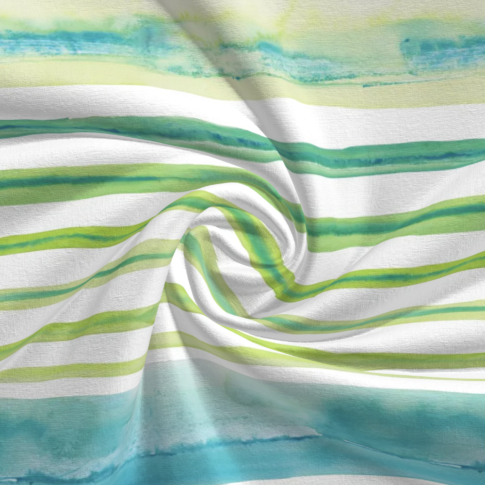 2024 Factory wholesale oil painting printed Customizable sustainable pure linen fabric roll for home textile curtain