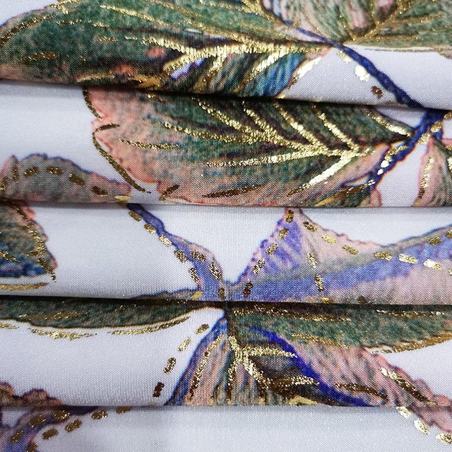 Manufacturer Wholesale 95% Polyester 5% Spandex Soft Stretch Jersey Floral Waterproof Knit Yarn Dyed Fabric For Clothing