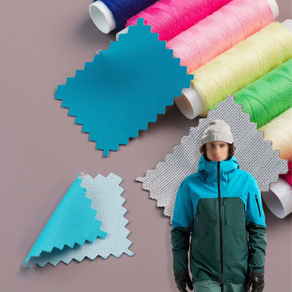 150D high elastic composite outdoor waterproof fabric workwear jacket mechanical elastic polyester fabric for school uniforms