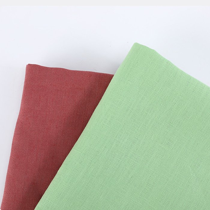 High color fastness non-stretch 100% linen fabric for Spring and summer T-shirt shirt casual wear fabric
