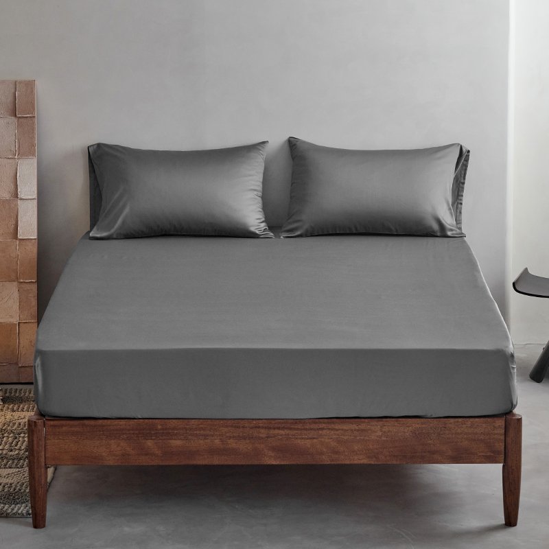 organic luxury style cooling 100% bamboo viscose fabric fitted sheets with OEKO-TEX Class 1 certification for bedroom and hotel