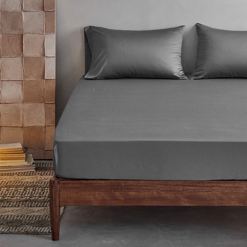 organic luxury style cooling 100% bamboo viscose fabric fitted sheets with OEKO-TEX Class 1 certification for bedroom and hotel