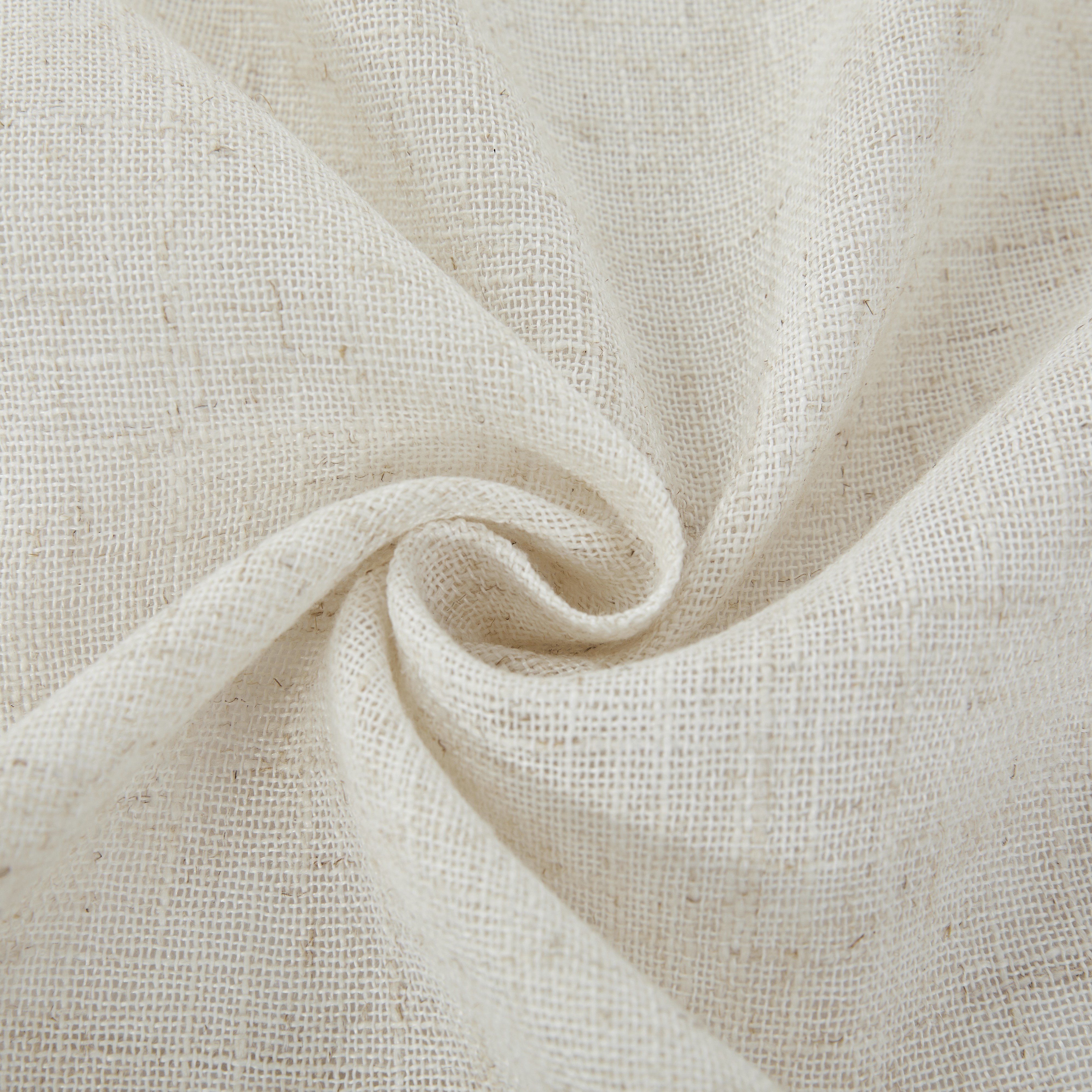 Best selling Classic linen sheer curtain fabric slub texture voile transparent tulle home textile fabric for hotel home curtain