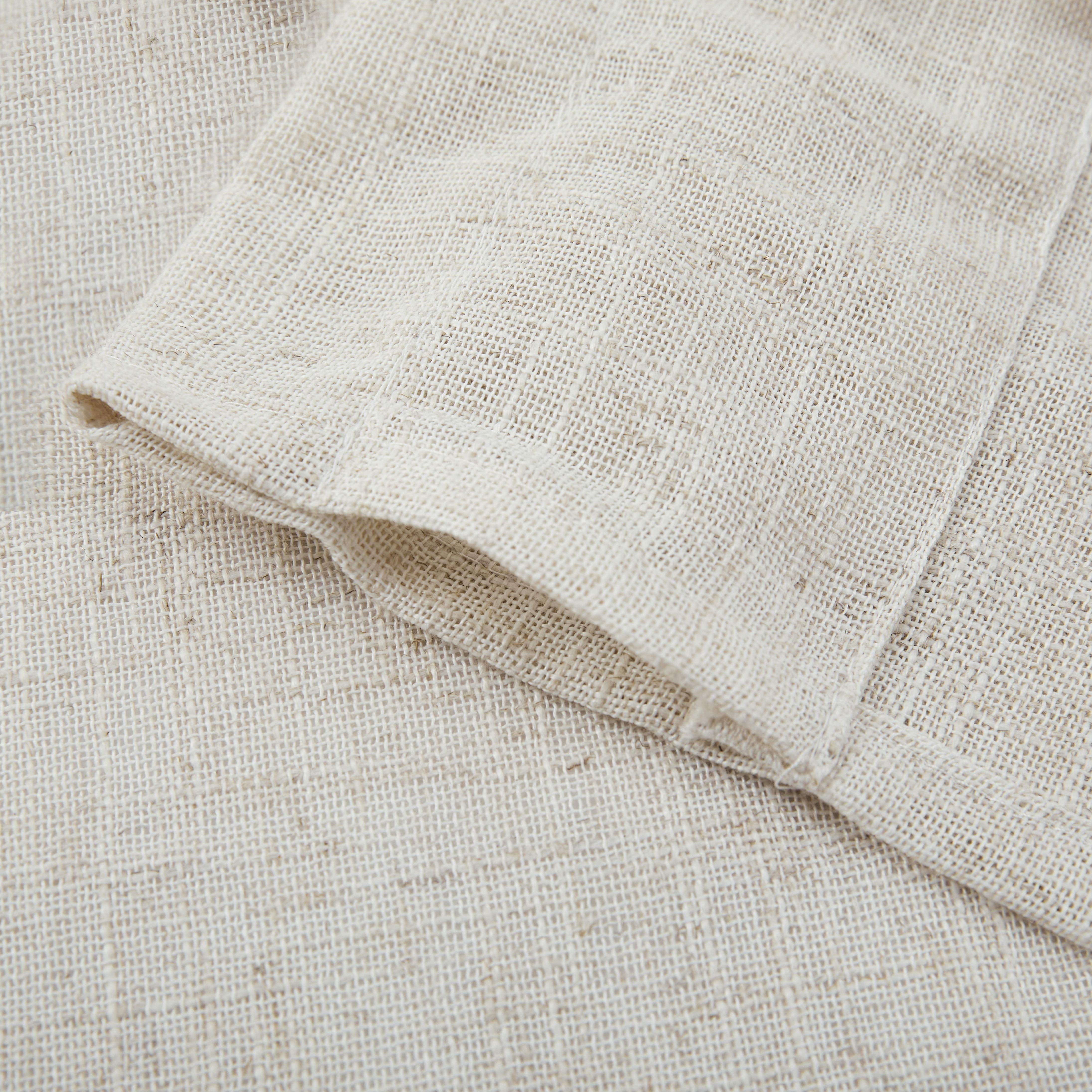 Best selling Classic linen sheer curtain fabric slub texture voile transparent tulle home textile fabric for hotel home curtain