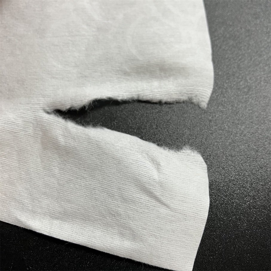 Custom weight 80gsm 73gsm 40gsm flushable wipes raw material 50% viscose 50% woodpulp spunlace flushable nonwoven fabric