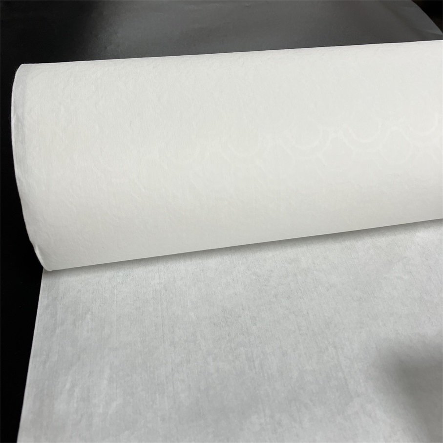 Custom weight 80gsm 73gsm 40gsm flushable wipes raw material 50% viscose 50% woodpulp spunlace flushable nonwoven fabric