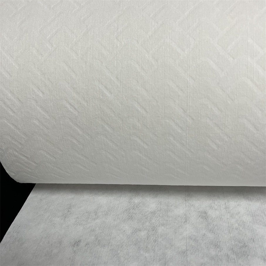 Custom weight 80gsm 73gsm 40gsm flushable wipes raw material 50% viscose 50% woodpulp spunlace flushable nonwoven fabric