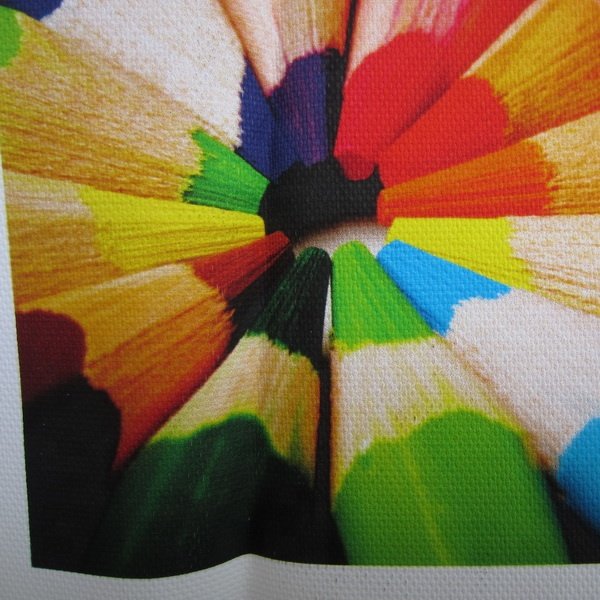 Milky PU coating 600D polyester canvas fabric for painting fabric