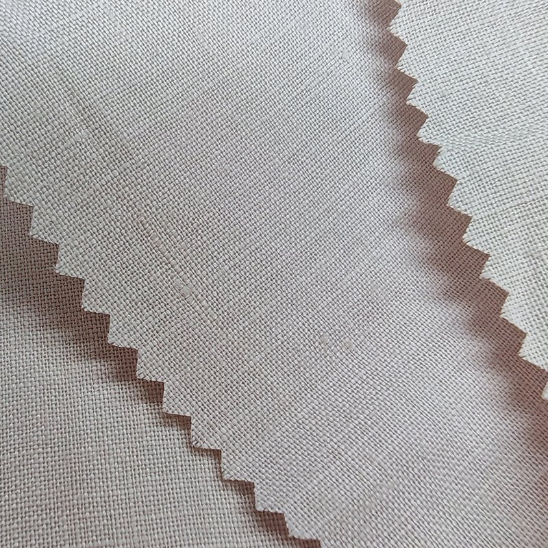 2024 hot selling wholesale factory supply pure 100% linen fabric with texture for garments