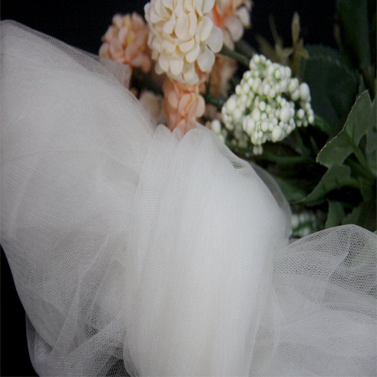 100% Polyester tulle fabric roll wholesale tulle fabric curtain customizable soft tulle fabric mesh