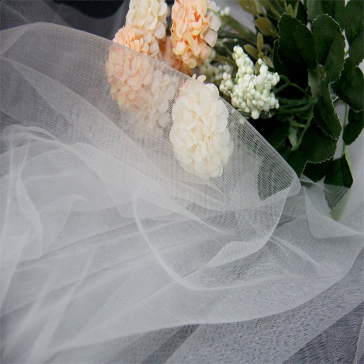 100% Polyester tulle fabric roll wholesale tulle fabric curtain customizable soft tulle fabric mesh