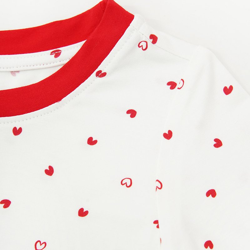 Wholesale Kid Christmas Clothes Custom Printing Organic Bamboo Sleepsuit Cotton Kids Pajamas Two Pieces Children Clothes Set