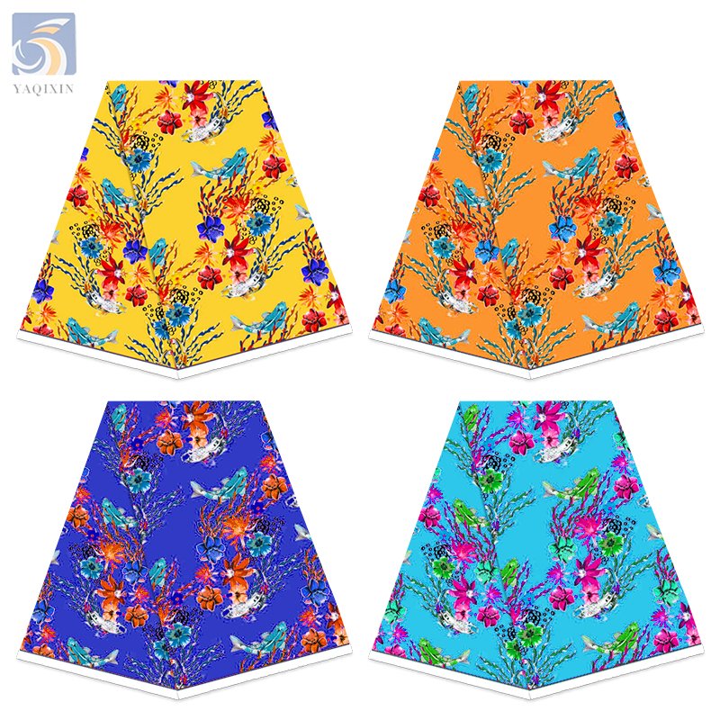 Guangzhou Supplier Wholesale Price Print Polyester Fabric for Dress Sea Star Printed Fabric Eco-Friendly Fabric