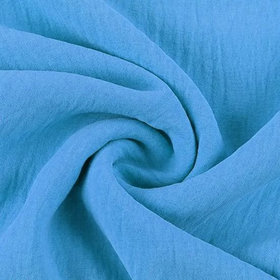 NO MOQ Textile Materials Crinkle Fabric Plain Dyed 100%Polyester Woven Cey Crepe Fabric
