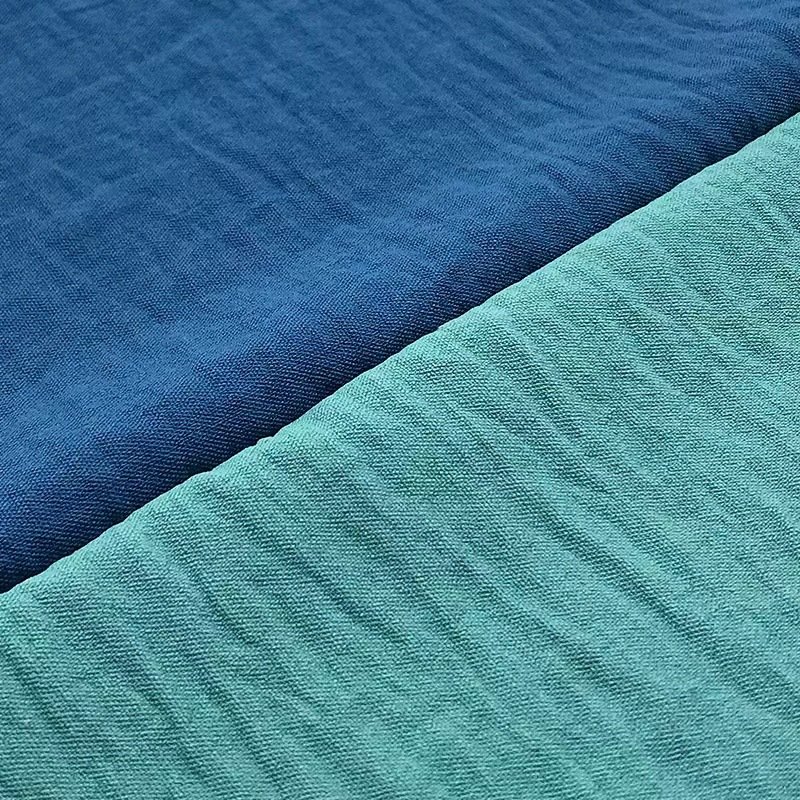 china manufacturer of cey slub crinkle linen fabric for women dress
