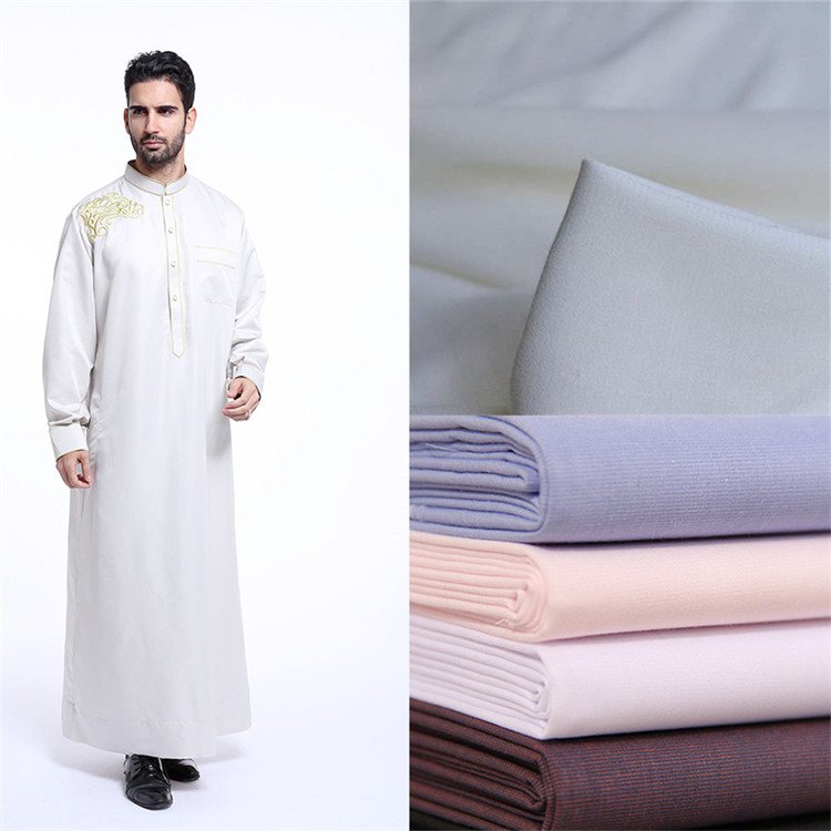 100% Polyester Spun Filament Arabian men Thobe Fabric