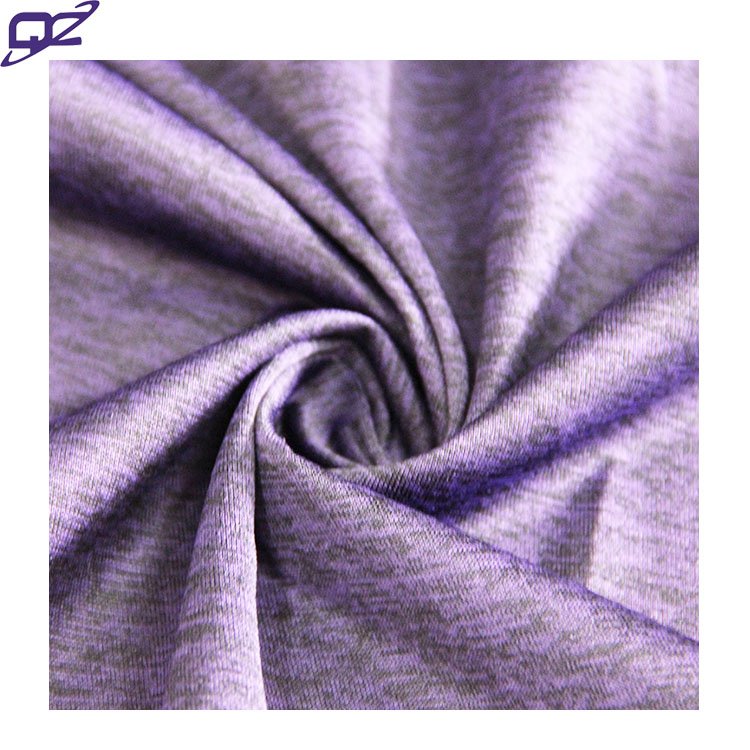 Manufacture Cationic Anti pill Tear-resistant Space Dye Sports Jersey Bangladesh 100 Polyester Knit Fabric For T Shirts