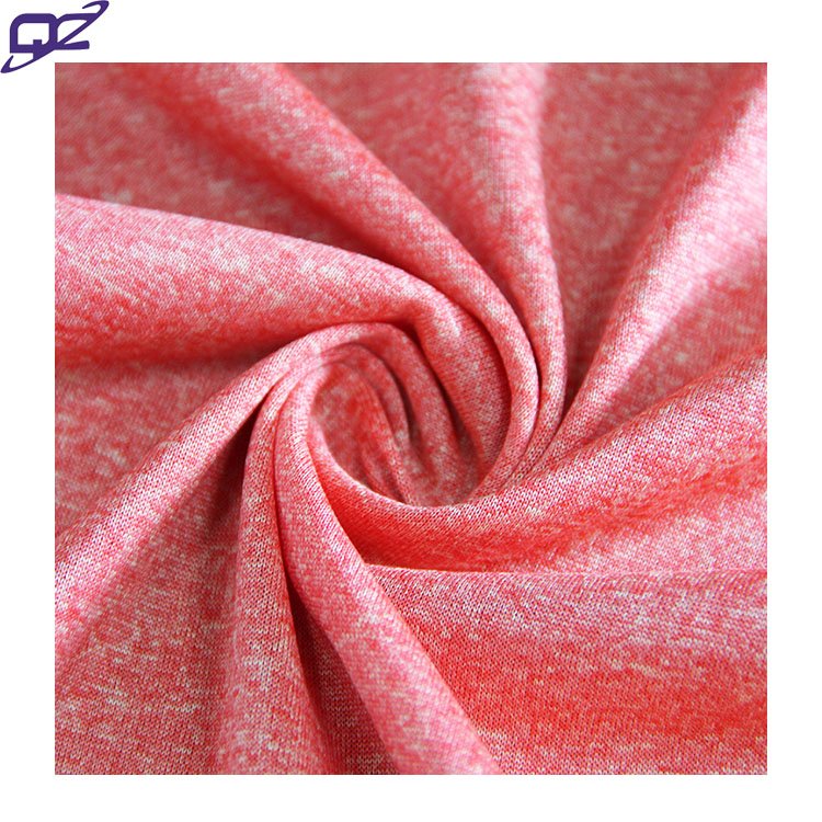 Manufacture Cationic Anti pill Tear-resistant Space Dye Sports Jersey Bangladesh 100 Polyester Knit Fabric For T Shirts